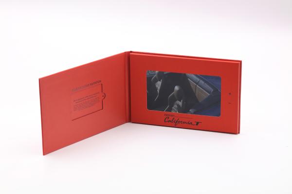 Quality LCD Video Brochure Card with Image Format PNG and Video Upload Connect USB Cable for sale