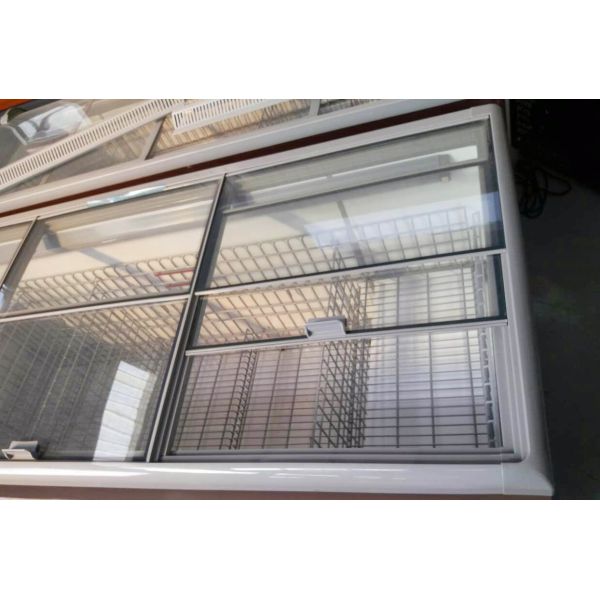 Display Supermarket Island Freezer , Cold Storage Sliding Door Chest Freezer