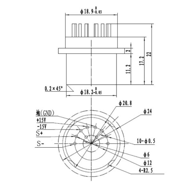 High Temperature Quartz Flexible Accelerometer Module Analog output
