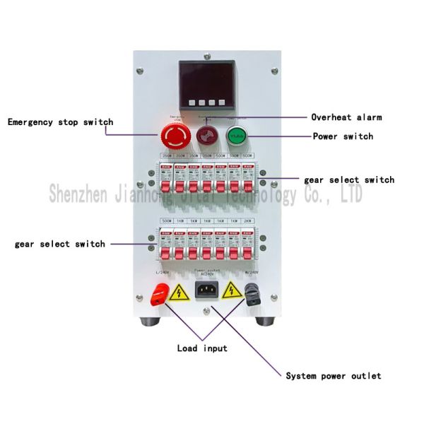 AC240V 10kw Load Bank Resistive Load Tester Power Adjustable For Generator Testing