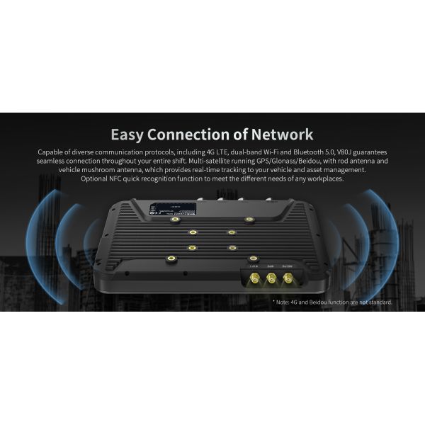 ONERugged V80J Vehicle Tablet with Durable 1000nits Rugged PC and Wide Voltage Module