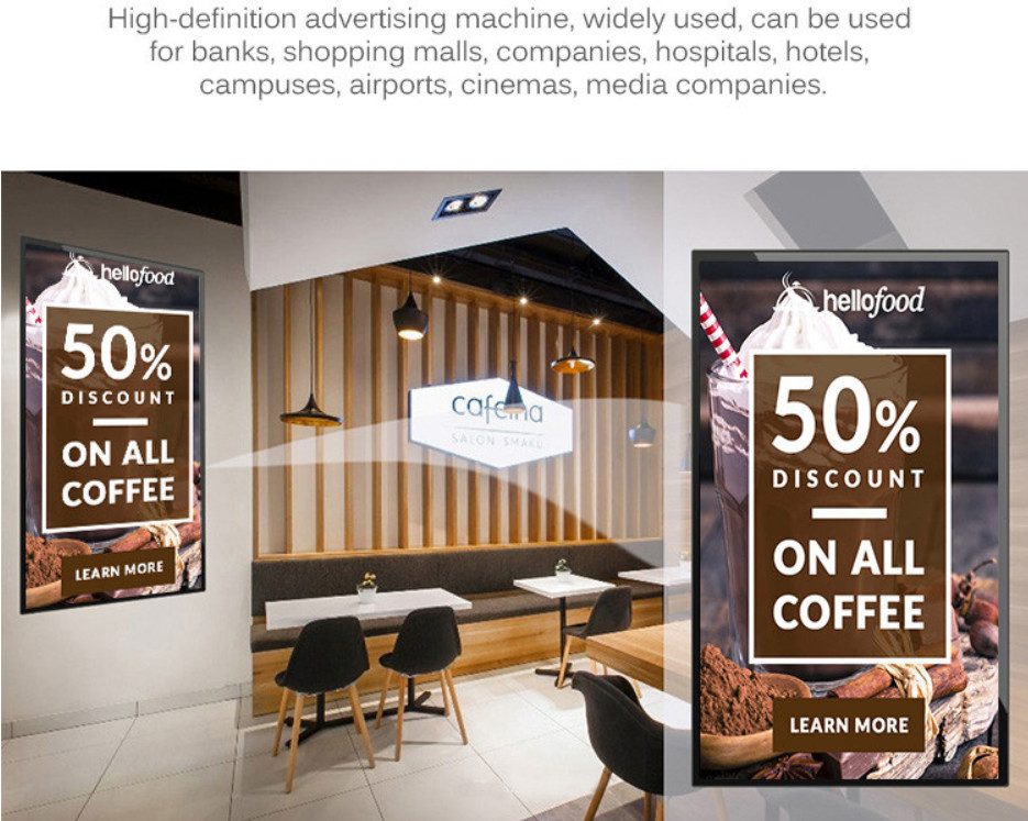 Store Advertising Interactive Display Screens Portable Multi Touchscreen All In One