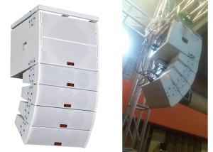 China White Plywood Disco Sound Equipment  2 way Double Small Line Array Speaker on sale