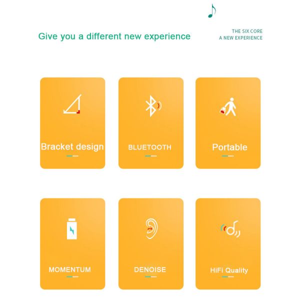 Outdoor 2*3W Deep Bass Bluetooth Speaker 200g Portable Wireless Mp3 Player With Phone Holder