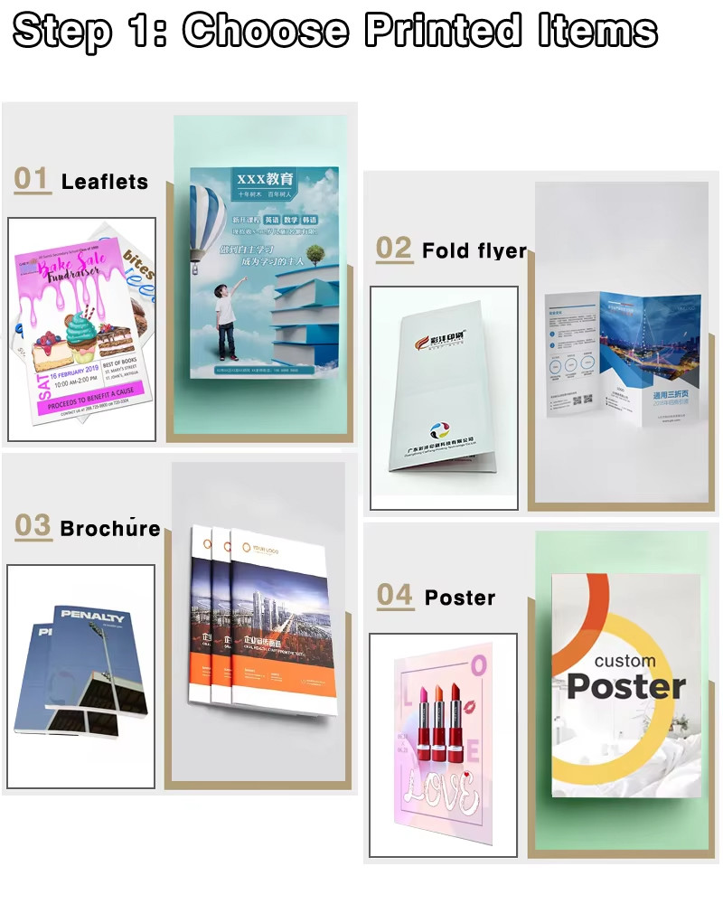 custom brochure printing folded brochure leaflet printing customized booklet printing