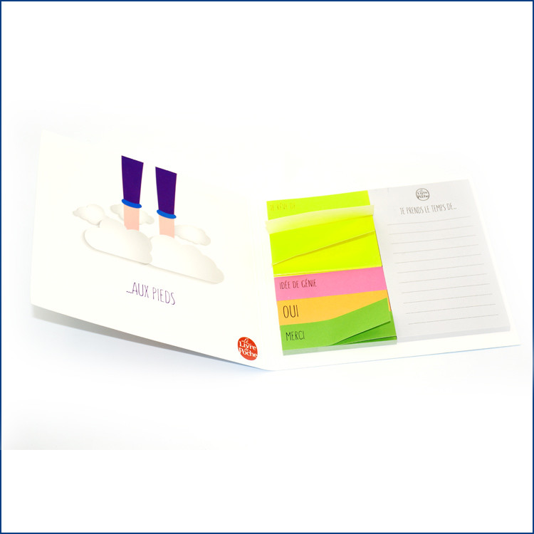 Softcover Custom Sticky Notepad Memo Pad Printing 150mm X 150mm