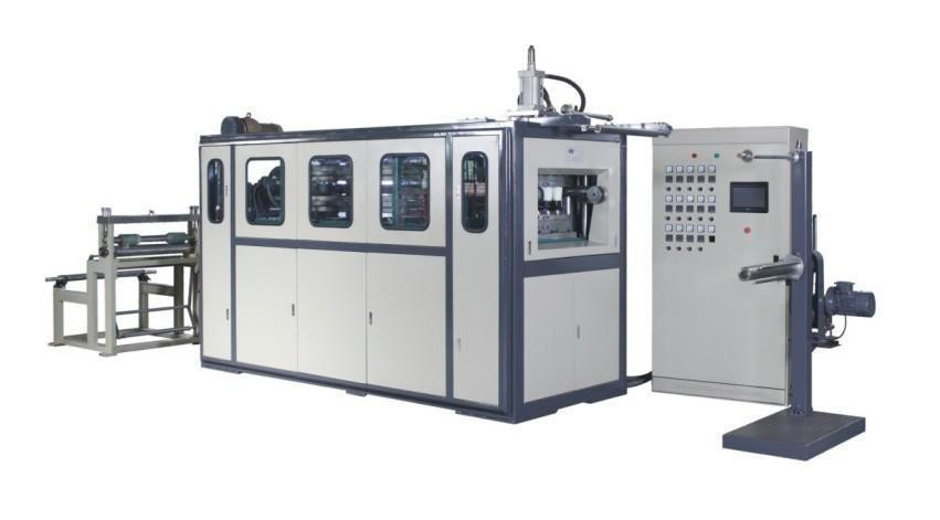 Automatic Hydraulic Plastic Thermoforming Machine For Ice Cream Cup Making