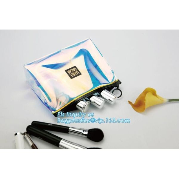 zipper slider bag cosmetic packaging slider bag, make up bag promotional cosmetic bag slider bag, toiletry pouch eva cos