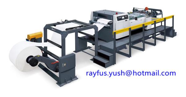 Quality Single Rolling 	Paper Roll To Sheet Cutting Machine Slitting Cutting Counting Stacking for sale