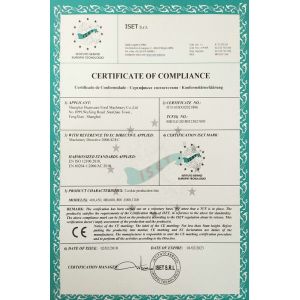 Shanghai Huanxuan Food Machinery Co., Ltd. Certifications