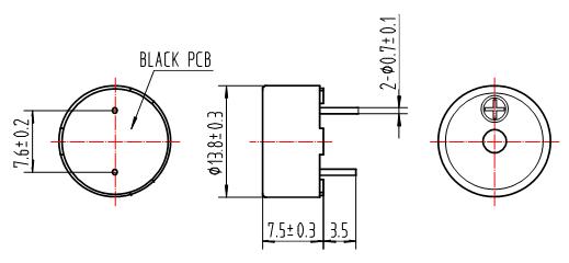 5 volt 85dB piezoelectric sounder for household electrical appliances