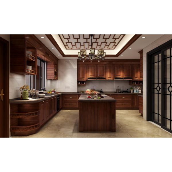 High End Stainless Steel Kitchen Cabinetry With New Chinese Style And Vintage Design