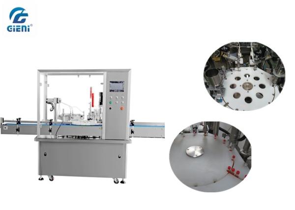 Quality Servo Motor Pneumatic Nail Polish Making Machine With Automatic Capper for sale