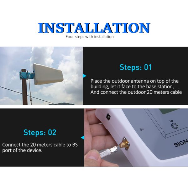 900MHz 2100MHz Cellular Signal Booster Indoor Outdoor Antenna