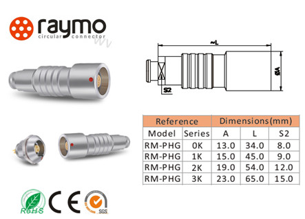 High Tensile Compact IP68 Circular Waterproof Connector Silicone Sealing