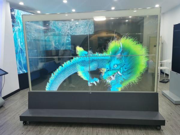 Quality Transparent OLED Touch Screen Advertising Display Video Wall Freestanding 55inch for sale