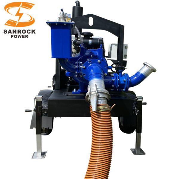 Water Pump Diesel Engine Maximum Head 28m Low Noise Dry Priming Pump Agricultural Water Pump