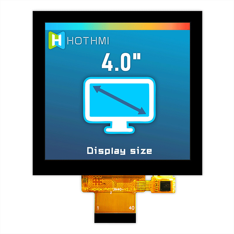 4.0 Inch 480x480 Square Display TFT Lcd Module IPS SPI FT6336U With Pcap Monitor