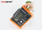 100 Groups Digital RCD Tester Data Logging , GFCI Earth Loop Impedance Meter