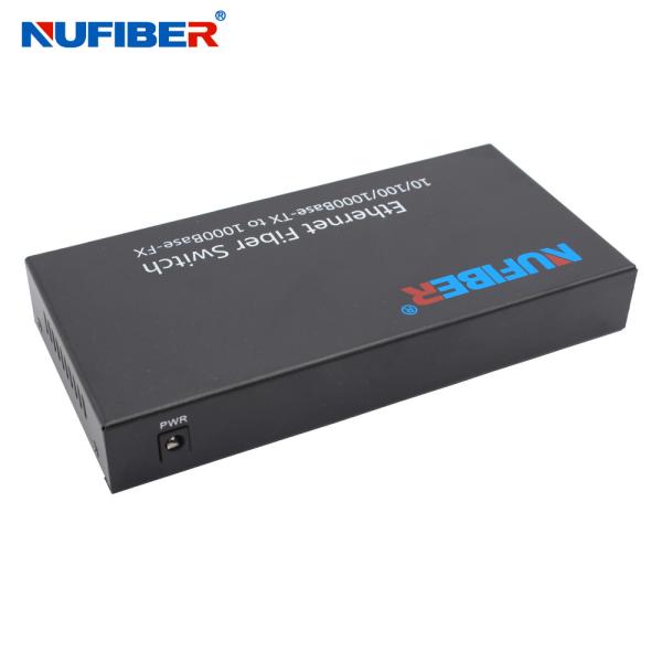 Quality 2 RJ45 Port 4 Sfp Port Switch Media Converter Support 5-16V Voltage Input for sale