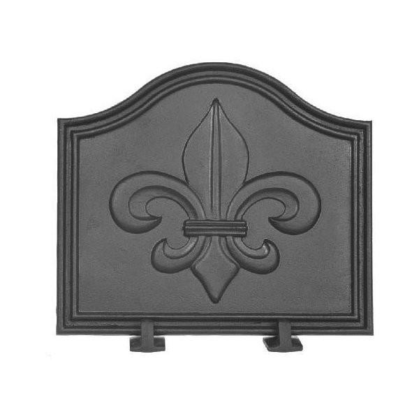 Quality Home Depot Cast Iron Fireplace Accessories Matt Black Fireback With Feet for sale