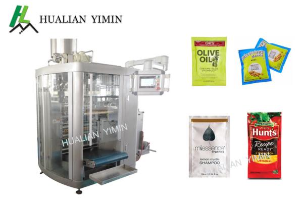Quality Four Side Sealing Multi Line Shampoo sachet paste material Packing Machine for sale