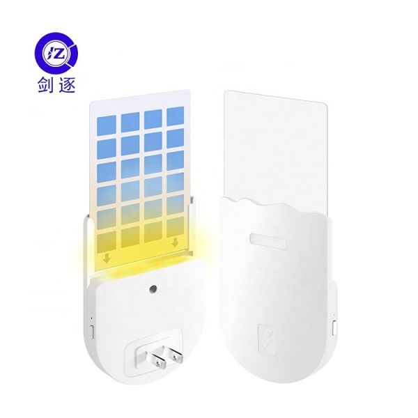 JZ Indoor Electric Fly Catcher Glue Trap with Night Light UV Attract Mosquito Sticky Trap Plug in Flying Insect Trap