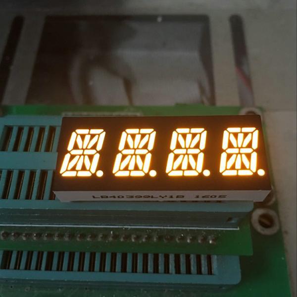 Three Digit Alphanumeric LED Display 20mA Current Consumption Through Hole