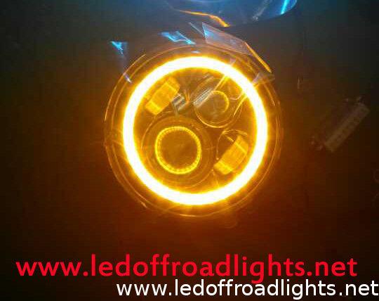 Quality 7 inch high/low beam 48W LED headlights with halo light,LED headlight kit for sale