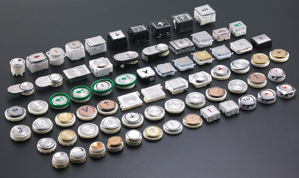 Elevator Push Button , Switch Elevator Parts Tactile characters with braille