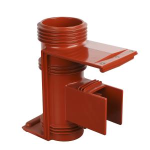 Wholesale 36kv 660mm Epoxy Resin V. T. Spout Bushing Insulator with Shiled Net for Fix Copper Busbar in Switchgear from china suppliers