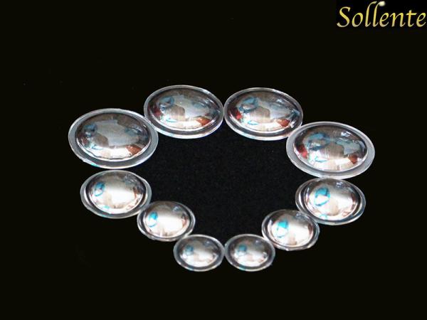 Quality Optical Plano Convex Lens 20 - 48mm Diameter Match 10W XML LED Torch Light for sale