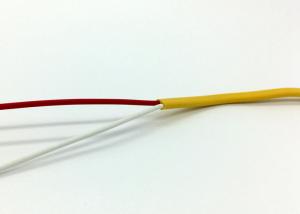 China Solid Tinned Copper Security Alarm Cable Yellow / Green PVC Flat Wire on sale