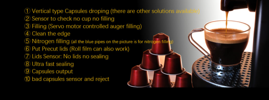 Swing Output Arm Coffee Capsule Filling Machine for Consistent and Accurate Filling