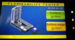 Vertical Flammability Testing Equipment , Textile Testing Instrument With LCD