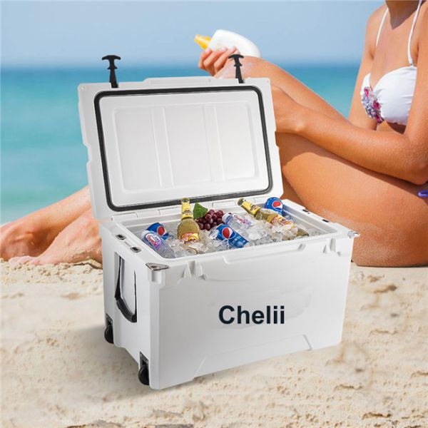 BBQ LLDPE Ice Box Cooler 50QT Plastic Insulated Ice Box