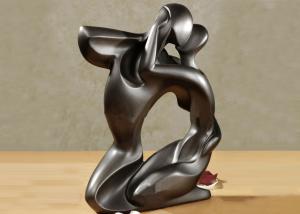 Wholesale Abstract Bronze Statue Kissing Love Couple Thermal Coloring Coating from china suppliers