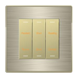 Wholesale RS485 Modbus Wall Switch Room Control Unit Variety Color / Material Panel from china suppliers