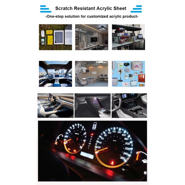 Clear Anti Fog Acrylic Sheet Scratch Resistant Perspex Safety Lens