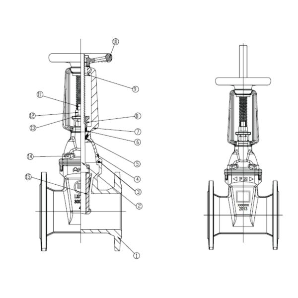 UL 262 FM 1120 Soft Seated Wedge Gate Valve For Fire Fighting Service
