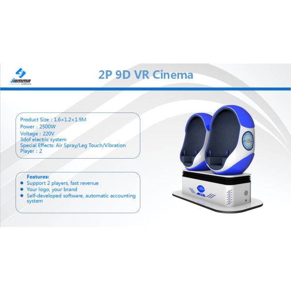 Interactive Virtual Reality Theme Park Custom Design Game Center Multiplayers