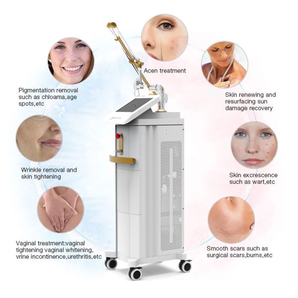 40w 60W Fractional CO2 Laser Machine For Wrinkle Removal Stretch Mark Scar Removal Tightening