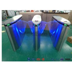 IP54 Anti - Breakthrough Flap Turnstile Speed Automatic Gates Barcode System