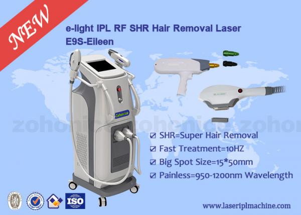 Quality 3 In 1 Multfunction SHR Hair Removal Machine for skin tightening , tattoo removal for sale