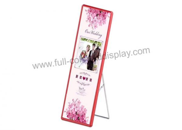 Quality HD P6 Light Weight LED Poster Display AC 110V -240V For Reception / Store Decoration for sale
