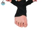 Black Compression Neoprene Ankle Wrap / Ankle Brace Support Stabilizer