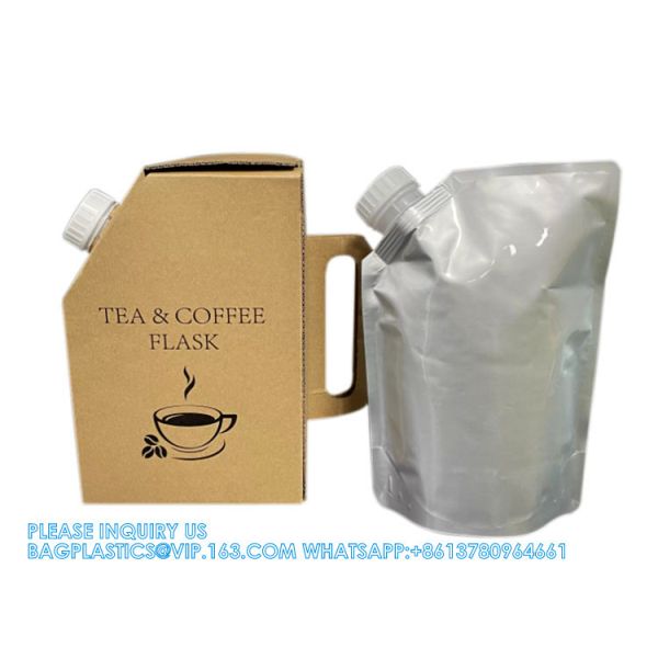 Aluminum Foil Coffee Spout Pouch / Hot Coffee Box Dispenser Coffee Spout Pouch hot Coffee Box Dispenser Coffee Bag