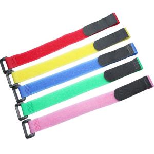 Wholesale Adjustable Fastener Reusable Colorful Buckle Hook and Loop Strap from china suppliers