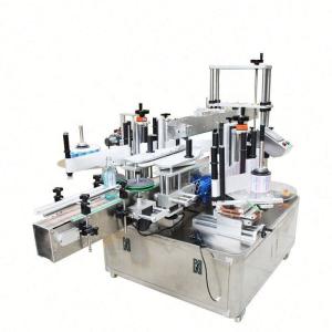 China Double Side Automatic Shampoo Square Bottles Labeling Machine Glass Bottle Flat Labeling Machine on sale