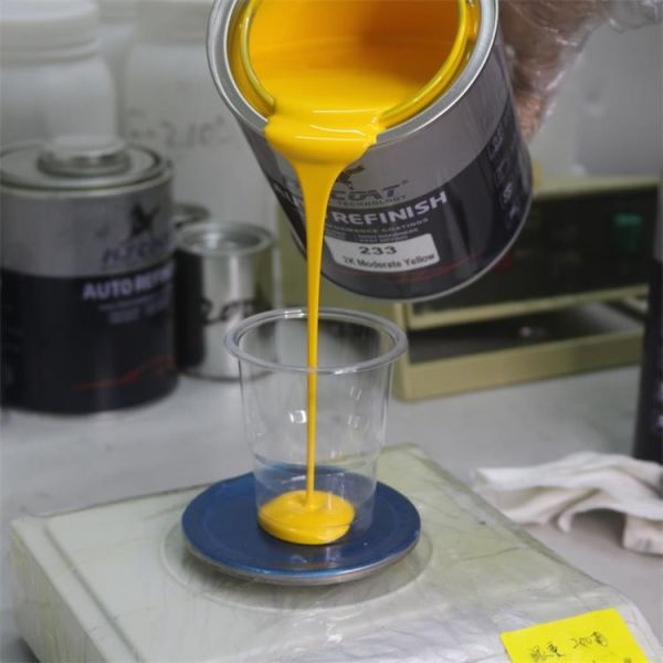 High Gloss Polyurethane Resin 2K Car Top Coat Acrylic Lacquer Paint For Cars